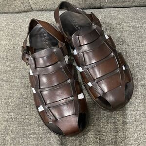BRADOR Made in Italy Dark Brown Sandals Men Size 9